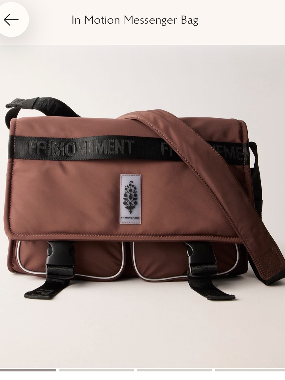 NWT *Sold out Color* FP Movement In Motion Messenger Bag in olive green